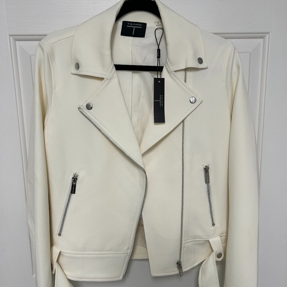 Tahari Moto Jacket Sz M